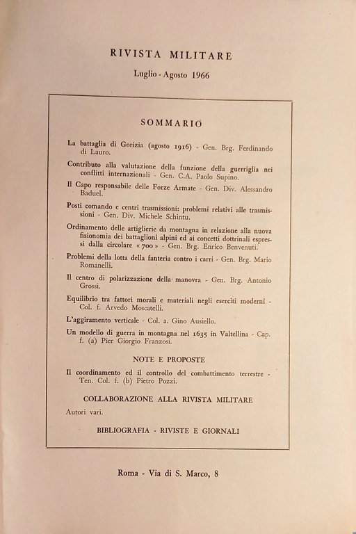 Rivista Militare - Anno XXII - N. 7-8 Luglio - …