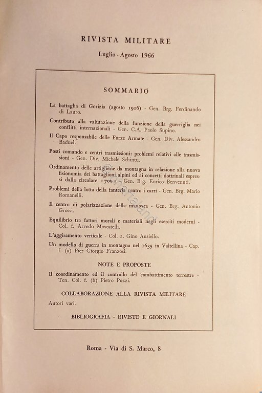 Rivista Militare - Anno XXII - N. 7-8 Luglio - …
