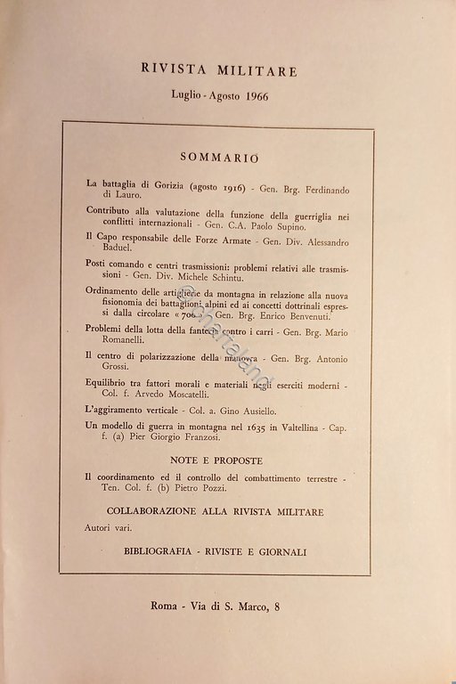 Rivista Militare - Anno XXII - N. 7-8 Luglio - …