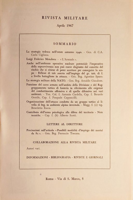 Rivista Militare - Anno XXIII - N. 4 - Aprile …
