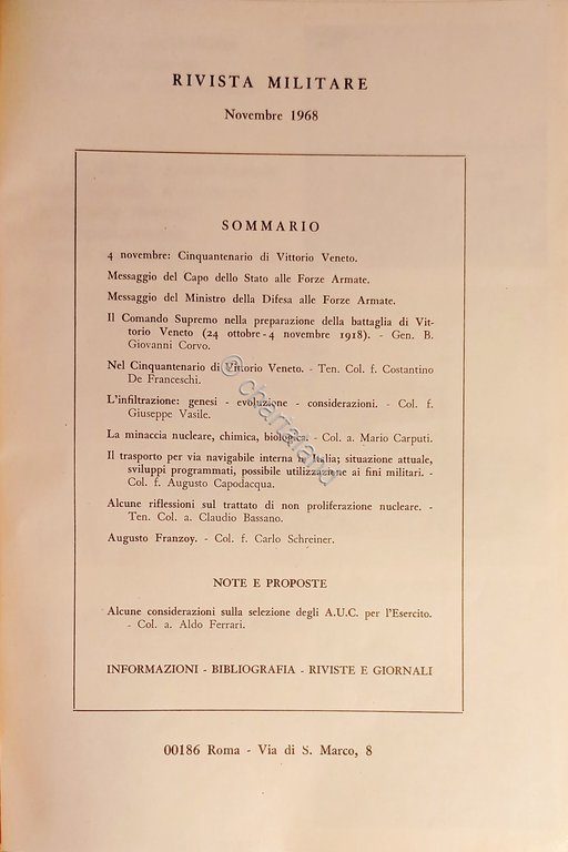 Rivista Militare - Anno XXIV - N. 11 - Novembre …