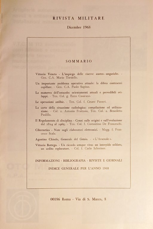 Rivista Militare - Anno XXIV - N. 12 - Dicembre …