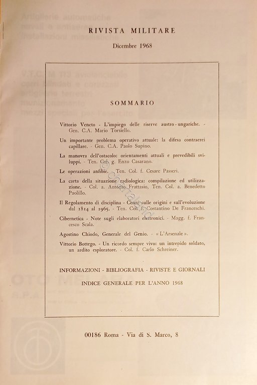 Rivista Militare - Anno XXIV - N. 12 - Dicembre …