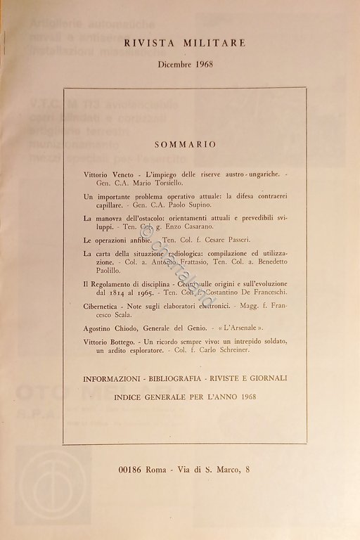 Rivista Militare - Anno XXIV - N. 12 - Dicembre …