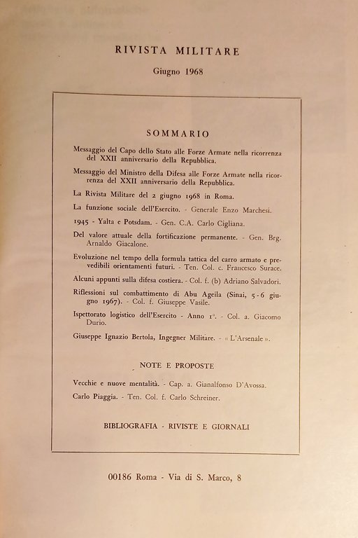 Rivista Militare - Anno XXIV - N. 6 - Giugno …