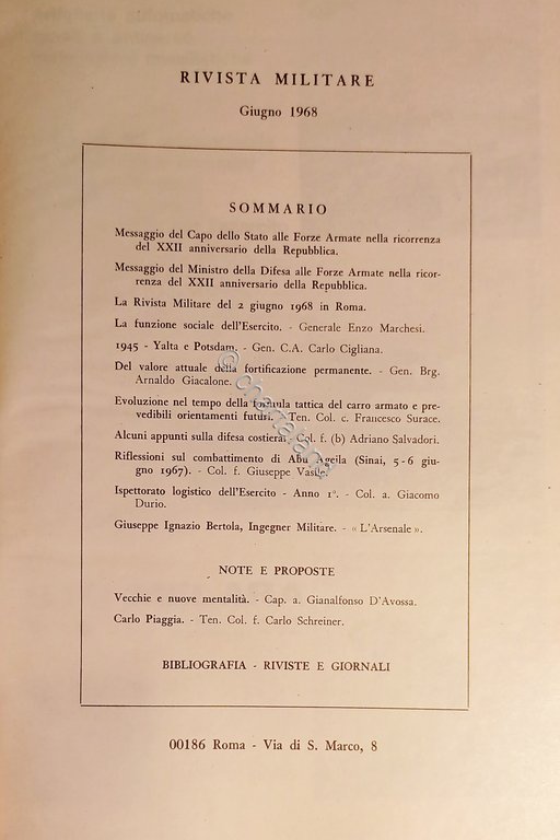 Rivista Militare - Anno XXIV - N. 6 - Giugno …
