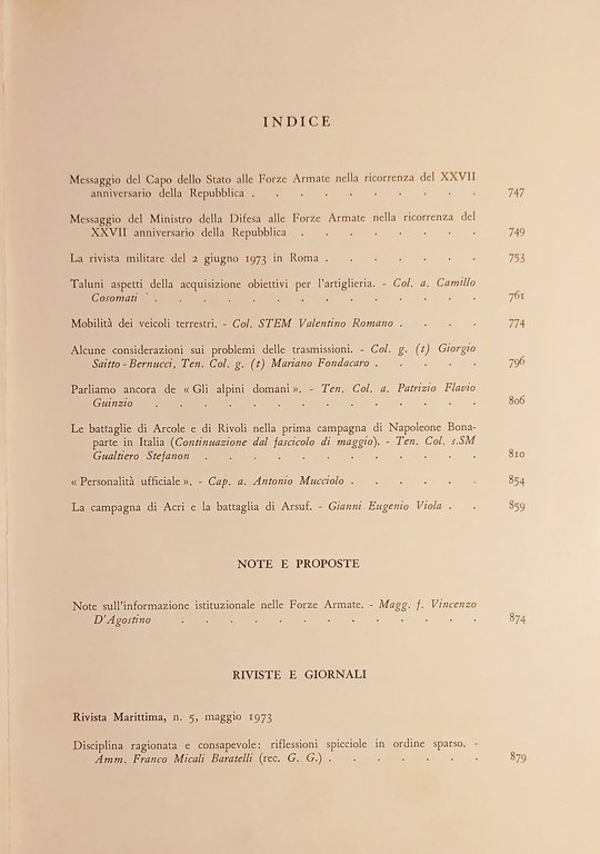 Rivista Militare - Anno XXIX - N. 6 - Giugno …