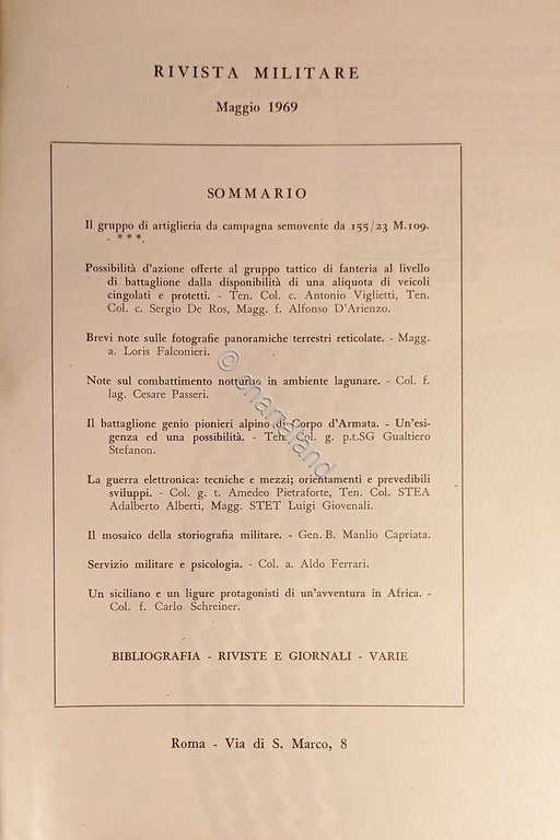 Rivista Militare - Anno XXV - N. 5 - Maggio …