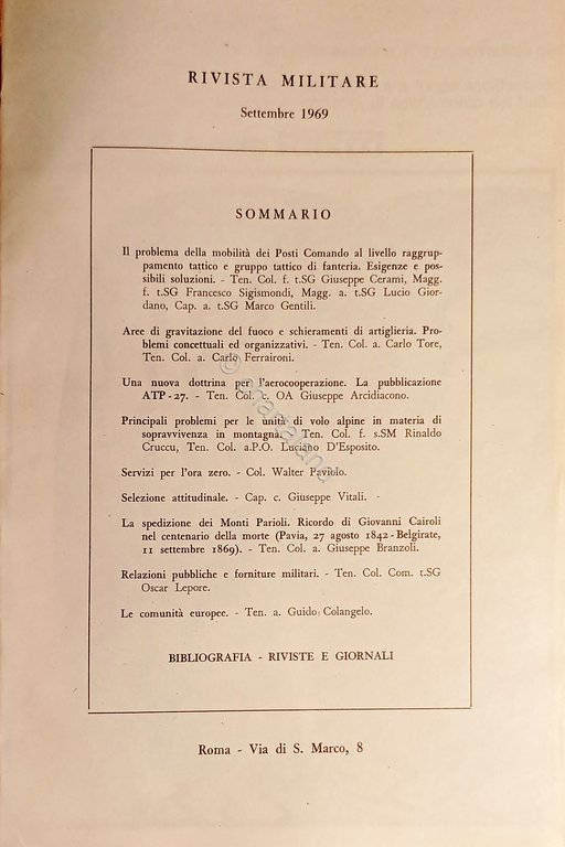Rivista Militare - Anno XXV - N. 9 - Settembre …