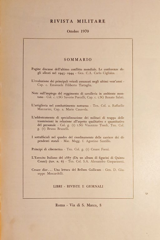 Rivista Militare - Anno XXVI - N. 10 - Ottobre …