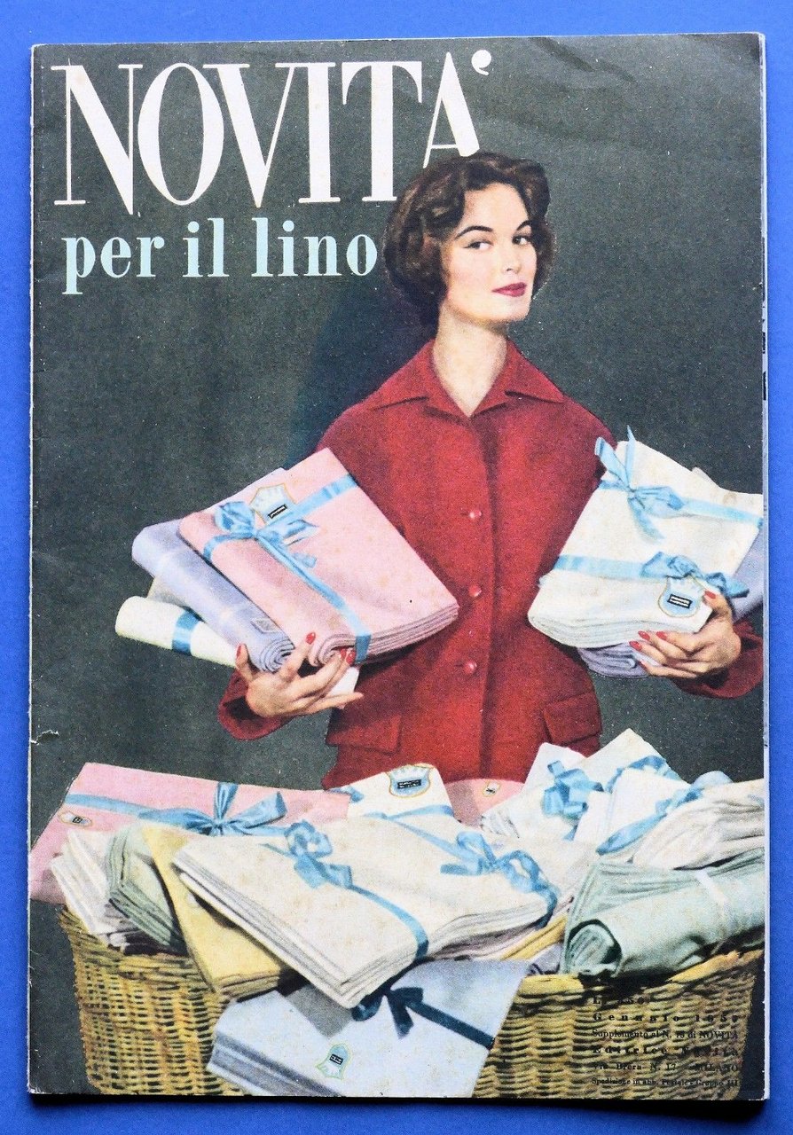 Rivista Moda - Novità per il lino - 1955 ca. … | Immagine principale