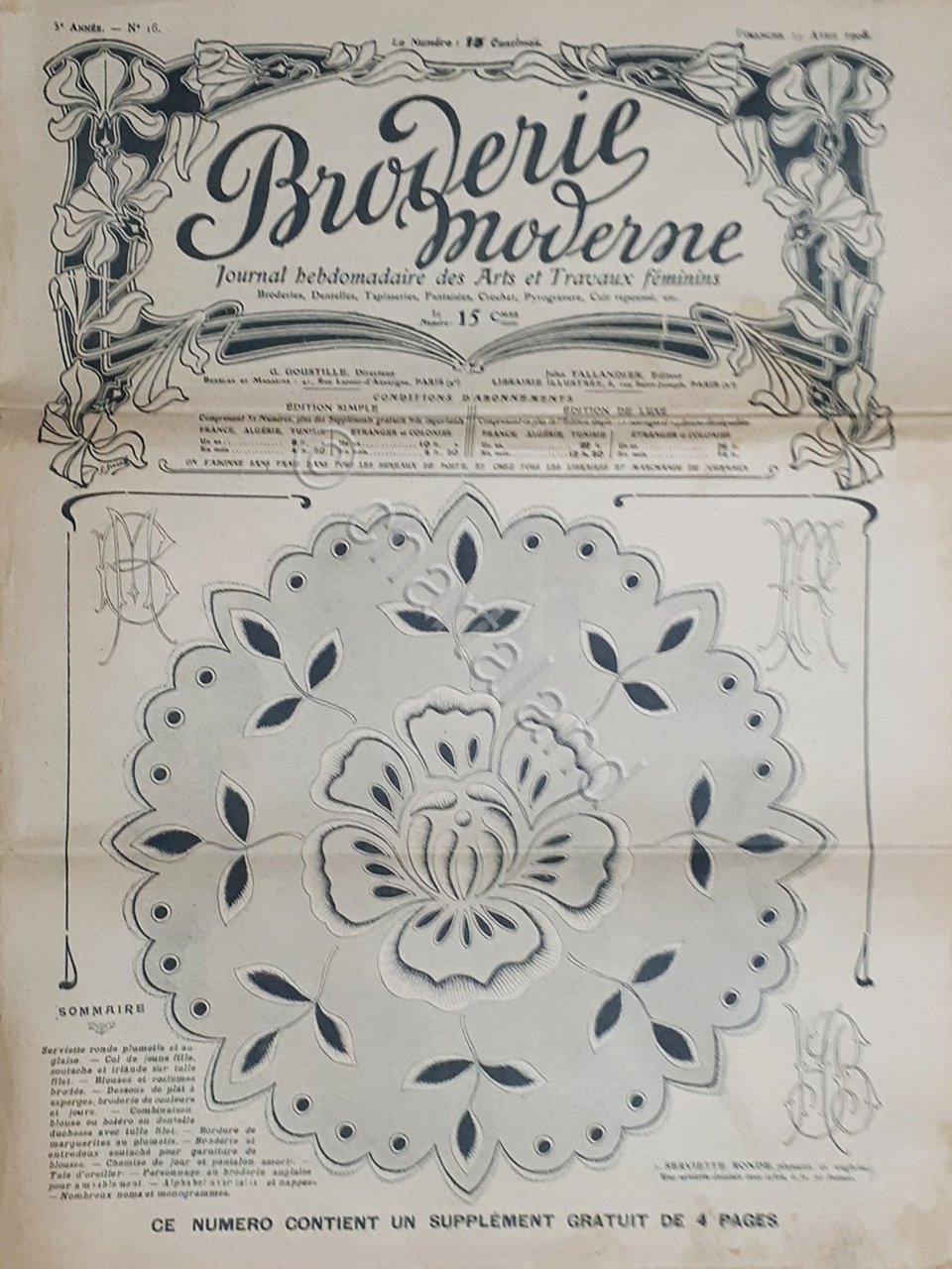 Rivista Moda Ricamo - Broderie Moderne - Arts et Travaux … | Immagine principale
