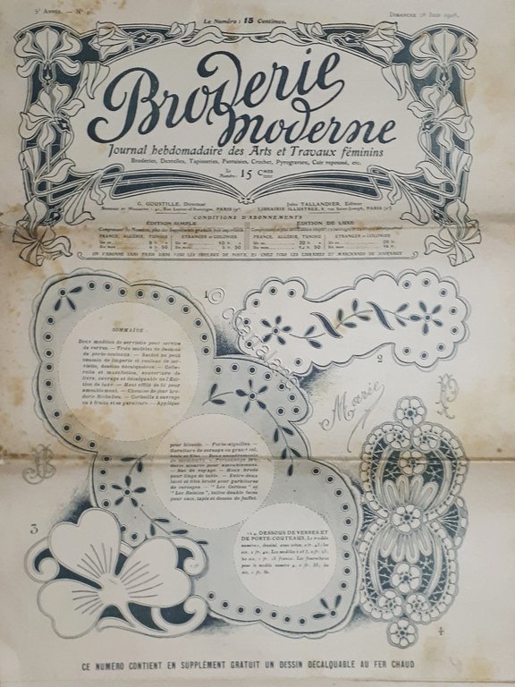 Rivista Moda Ricamo - Broderie Moderne - Arts et Travaux … | Immagine Gallery 2