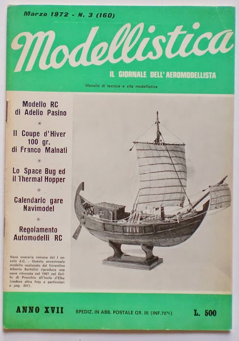 Rivista Modellistica modellismo Giornale aeromodellista n° 3 - 1972 | Immagine principale