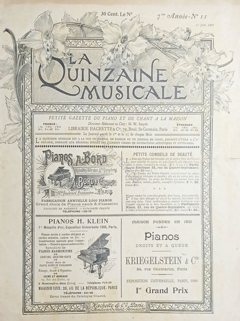 Rivista Musica Spartiti - Quinzaine Musicale N. 11 - 1 …