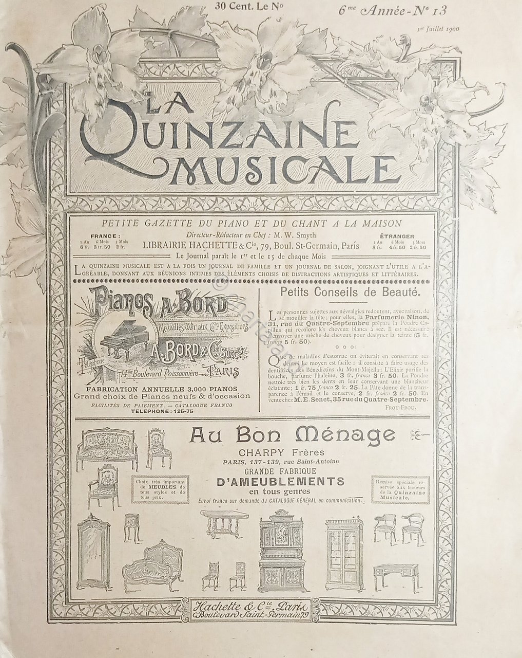 Rivista Musica Spartiti - Quinzaine Musicale N. 13 - 1 …