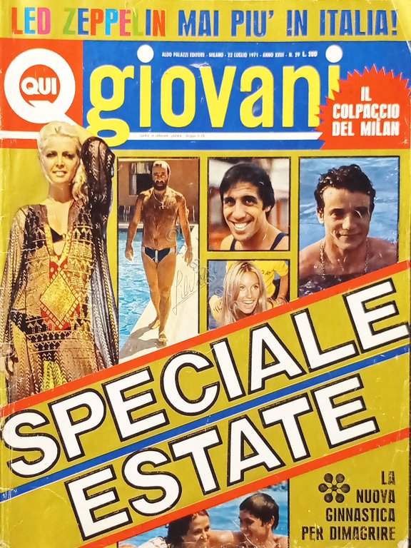 Rivista Musicale - Qui Giovani n. 29 - 1971 Speciale …