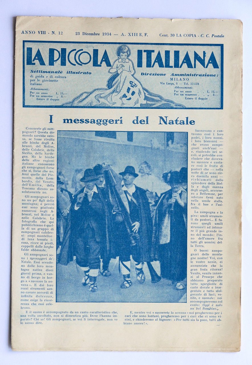 Rivista per Ragazze - La Piccola Italiana - Anno VIII … | Immagine principale