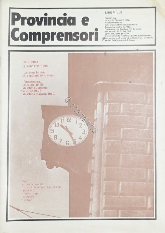 Rivista Provincia e Comprensori N. 4 - Strage Bologna 2 …