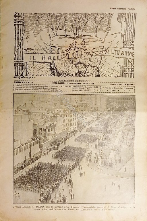 Rivista Quindicinale Bolzano - Il Balilla dell'Alto Adige N. 2 …