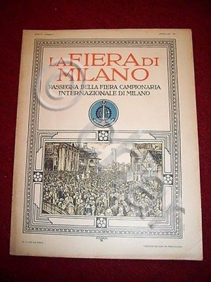 Rivista Rassegna La Fiera di Milano - n. 4/1929 Copertina …