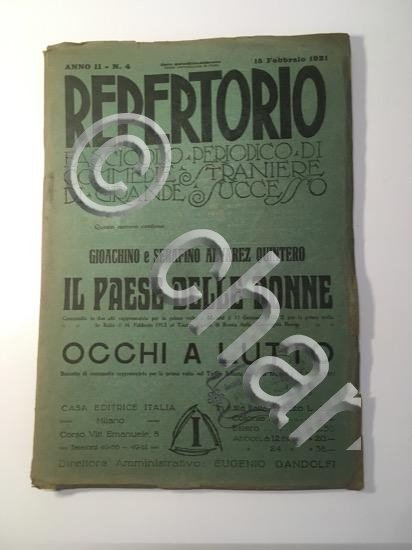 Rivista Repertorio Alvarez Quintero - Il Paese delle Donne - … | Immagine Gallery 2