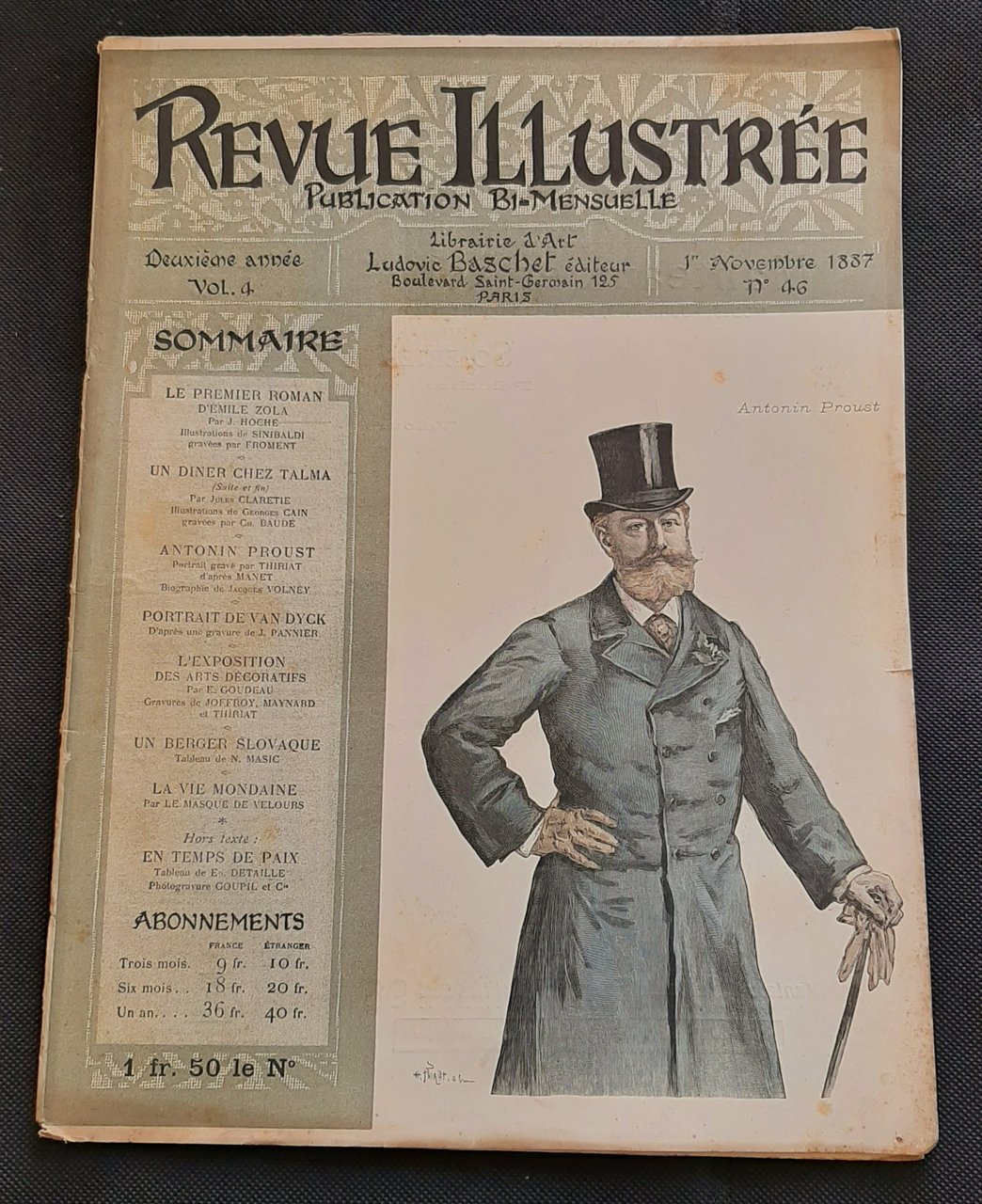 Rivista Revue Illustrée - Antonin Proust - n. 46 - …