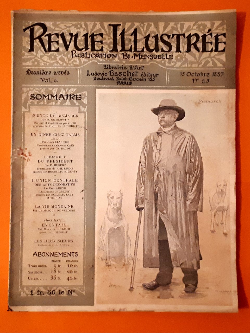 Rivista Revue Illustrée - Bismarck - n. 45 - 15 …