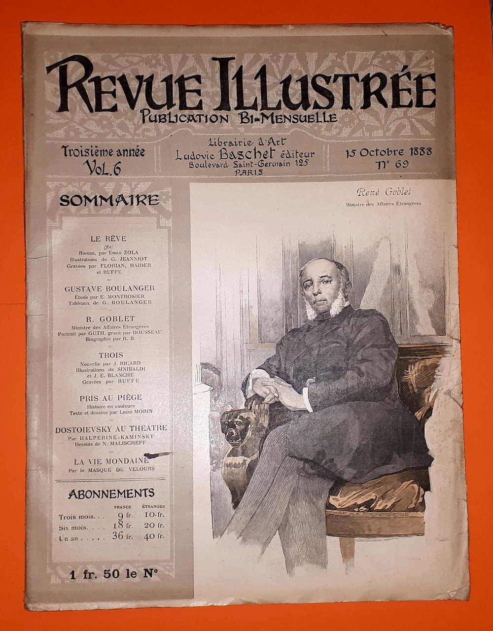 Rivista Revue Illustrée - Renè Goblet - n. 69 - …
