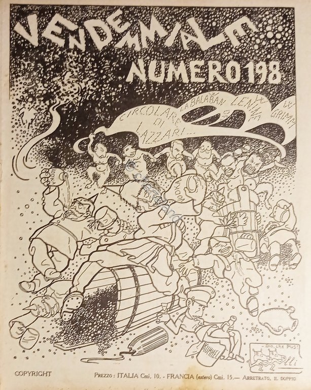 Rivista Satirica Illustrata - Numero N. 198 - Copertina di …