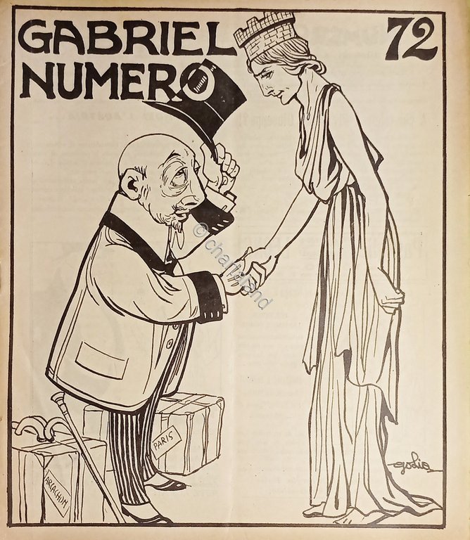 Rivista Satirica Illustrata - Numero N. 72 - Copertina di …