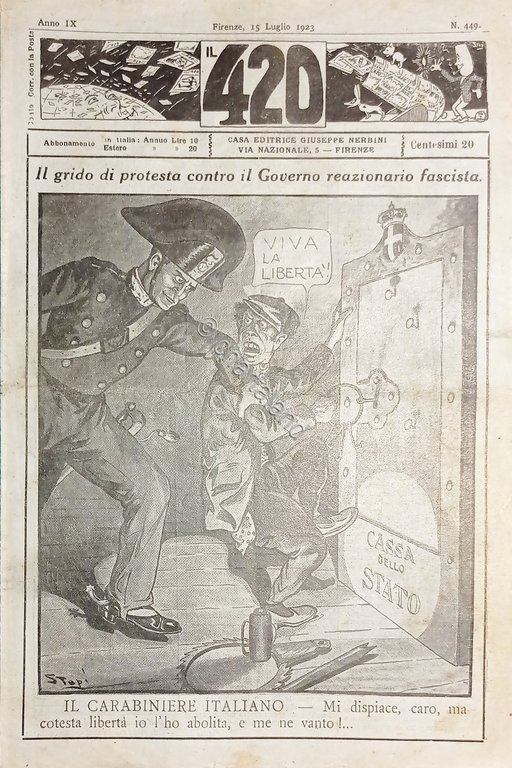 Rivista Satirica Umoristica - IL 420 - Anno IX - …