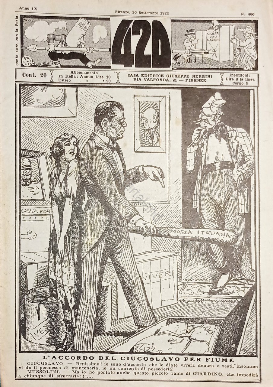 Rivista Satirica Umoristica - IL 420 - Anno IX - …