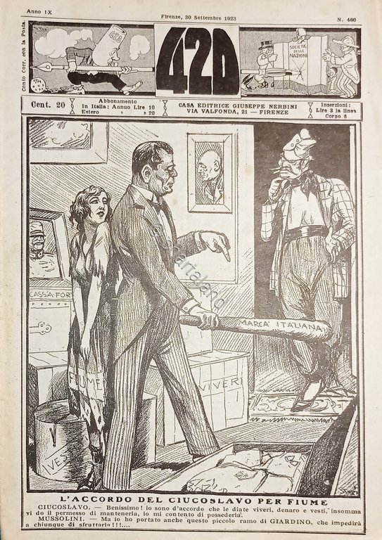 Rivista Satirica Umoristica - IL 420 - Anno IX - …