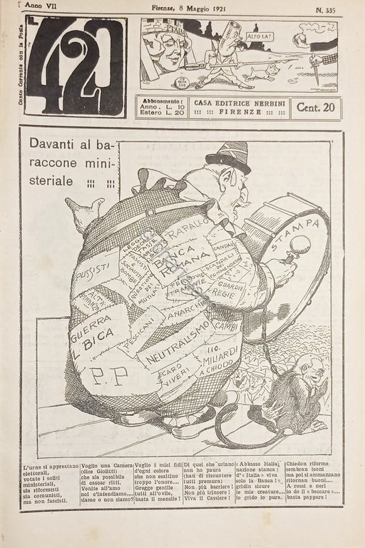 Rivista Satirica Umoristica - IL 420 - Anno VII - …