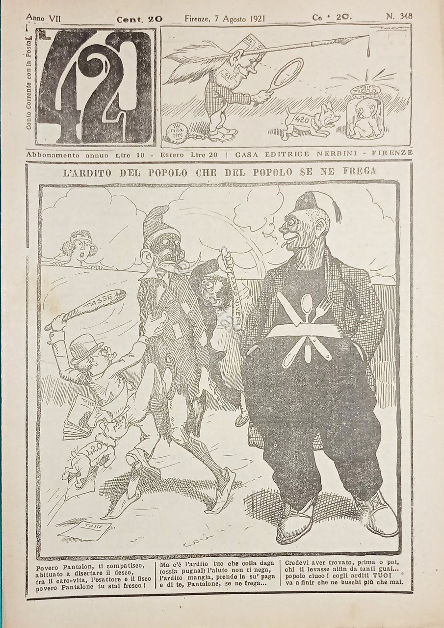 Rivista Satirica Umoristica - IL 420 - Anno VII - …