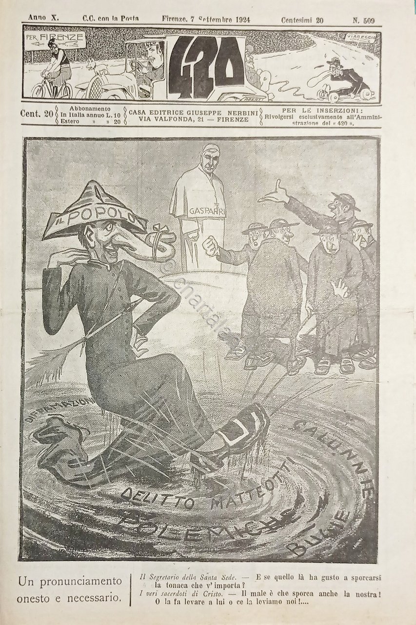 Rivista Satirica Umoristica - IL 420 - Anno X - …