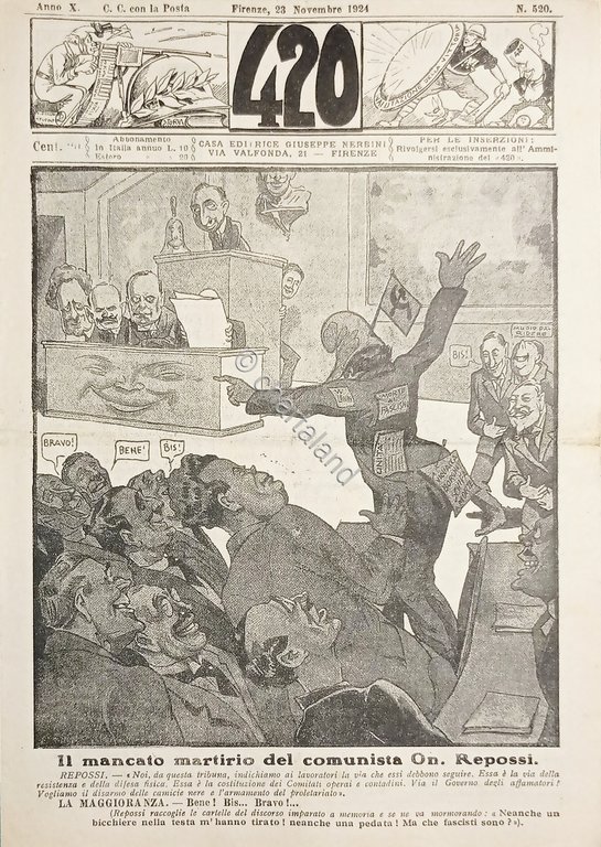 Rivista Satirica Umoristica - IL 420 - Anno X - …