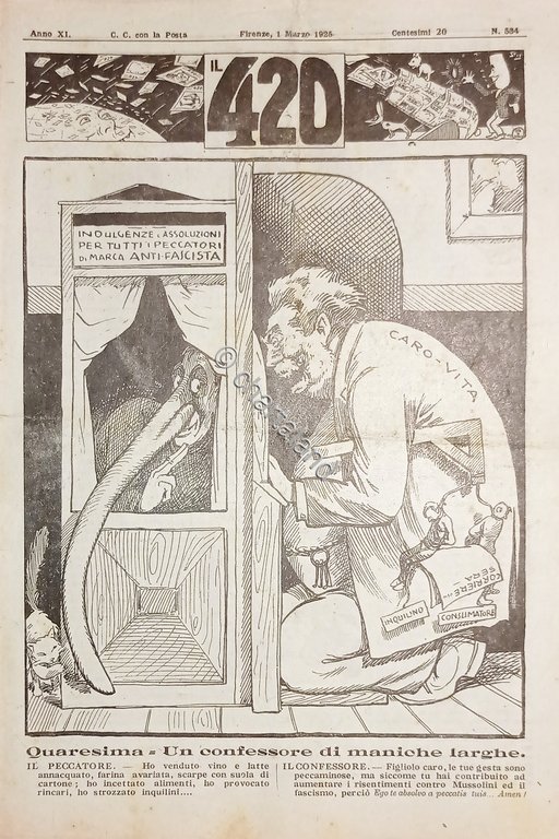 Rivista Satirica Umoristica - IL 420 - Anno XI - …
