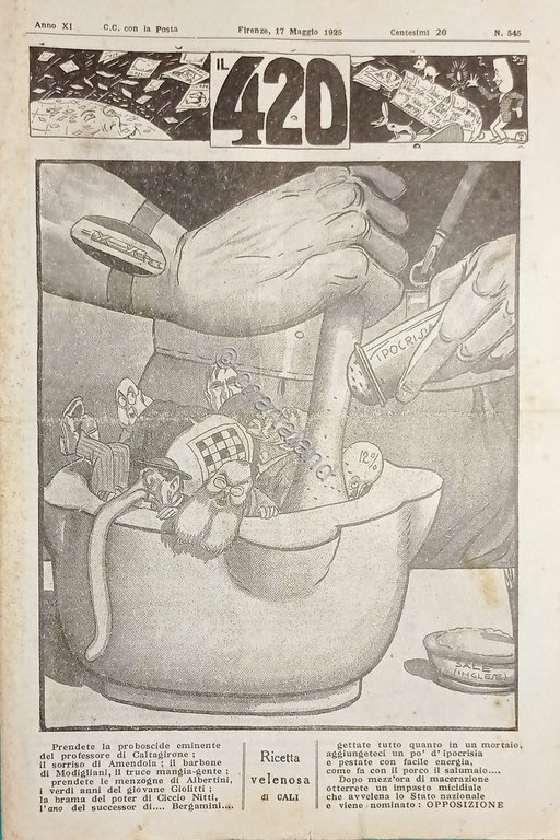 Rivista Satirica Umoristica - IL 420 - Anno XI - …