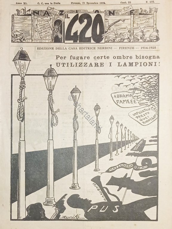 Rivista Satirica Umoristica - IL 420 - Anno XI - …