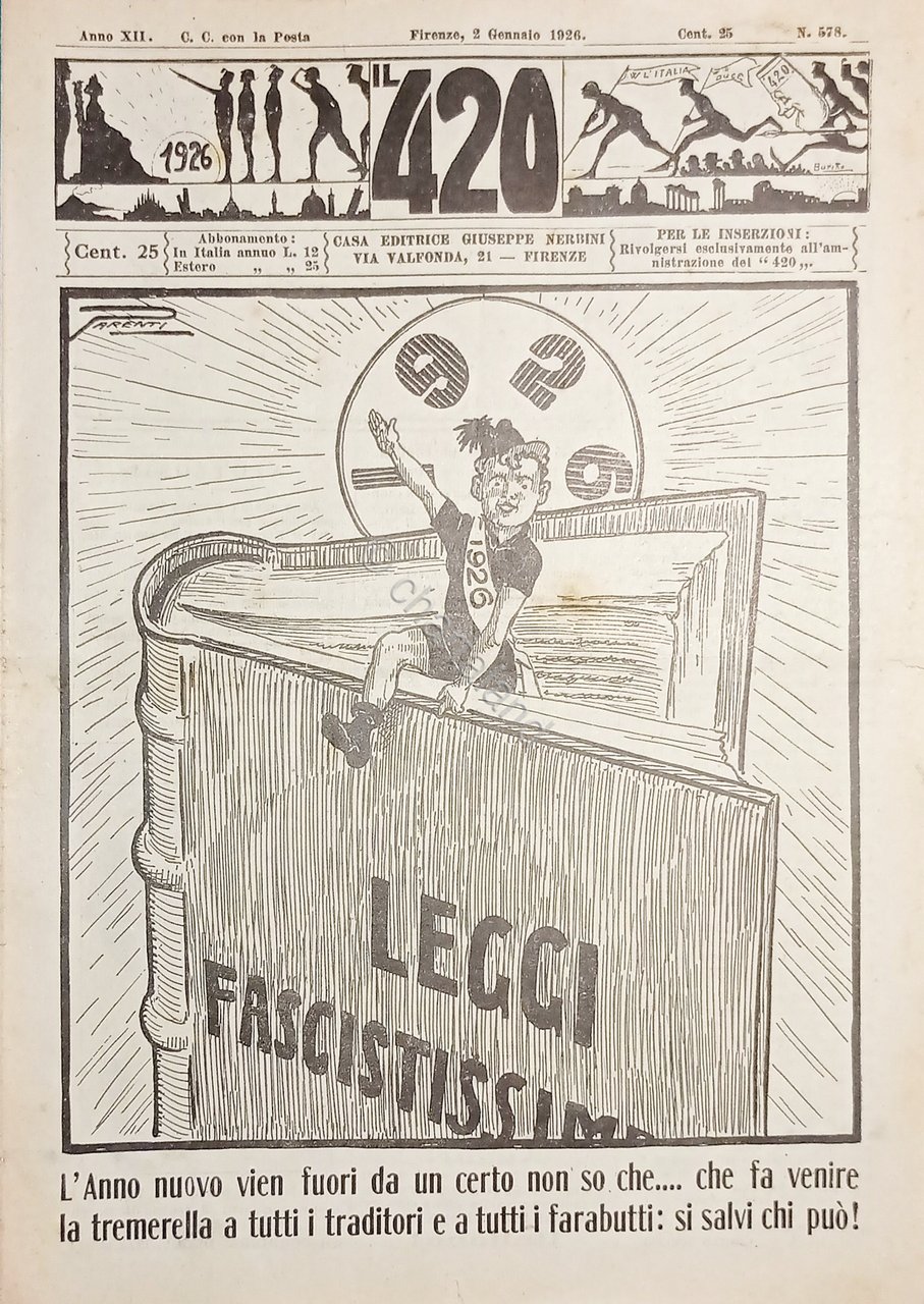 Rivista Satirica Umoristica - IL 420 - Anno XII - …