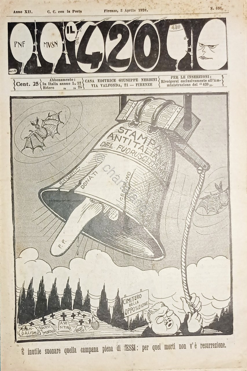 Rivista Satirica Umoristica - IL 420 - Anno XII - …