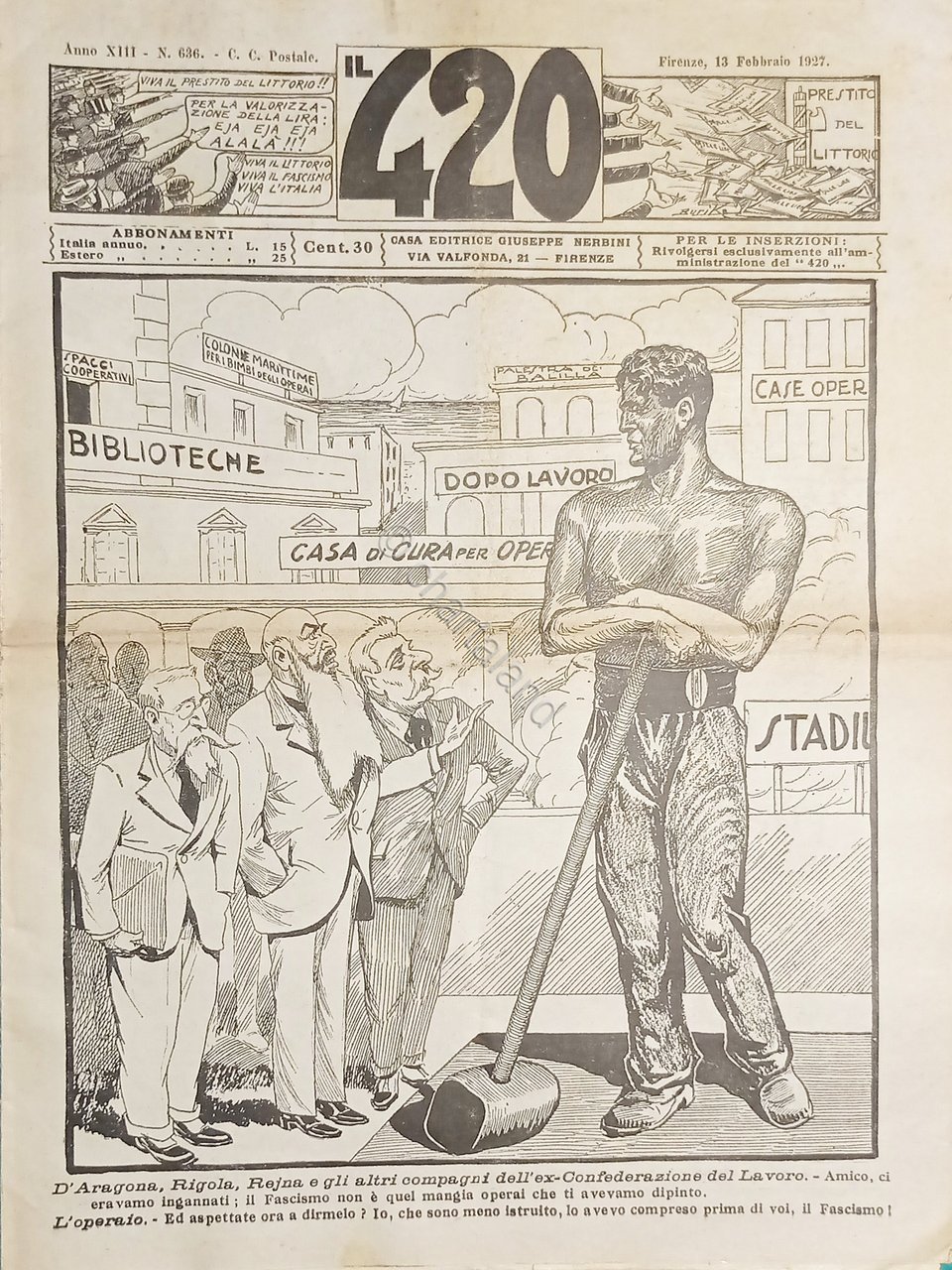 Rivista Satirica Umoristica - IL 420 - Anno XIII - …