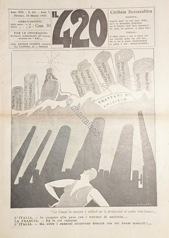 Rivista Satirica Umoristica - IL 420 - Anno XIII - …