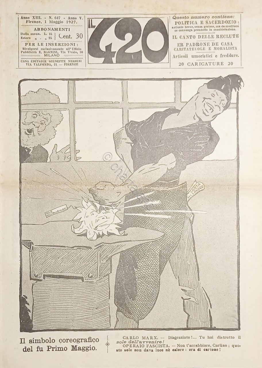 Rivista Satirica Umoristica - IL 420 - Anno XIII - …