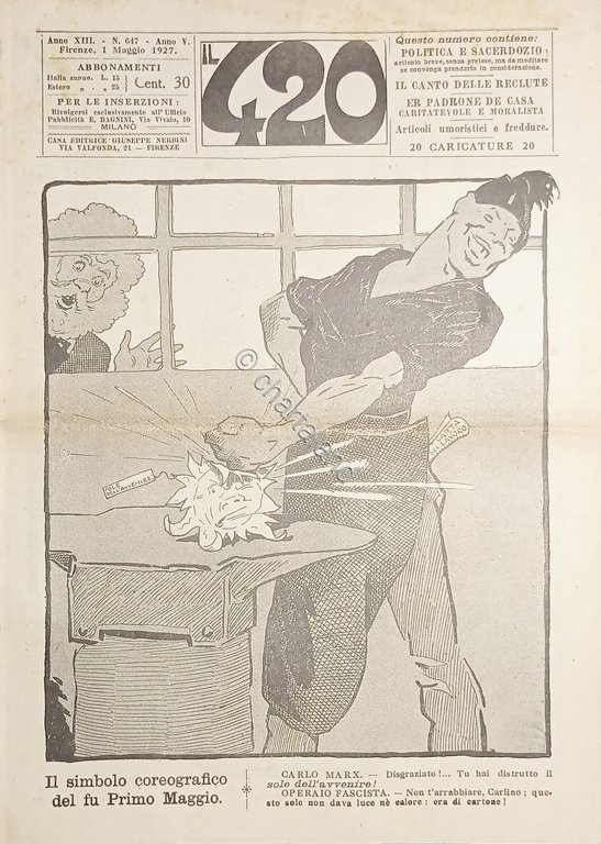 Rivista Satirica Umoristica - IL 420 - Anno XIII - …