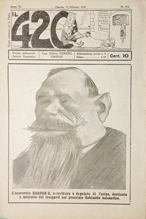 Rivista Satirica Umoristica - IL 420 - N. 272 - …