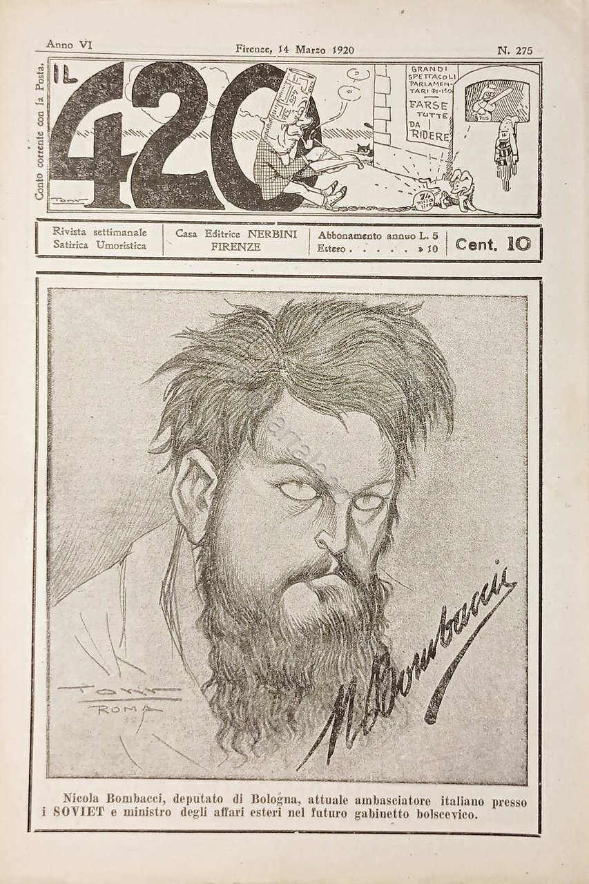 Rivista Satirica Umoristica - IL 420 - N. 275 - …