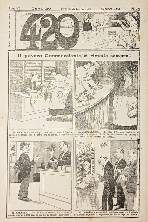 Rivista Satirica Umoristica - IL 420 - N. 294 - …